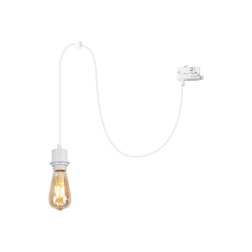 RUBY 1 3F4Wires E27 Track Pendant light WH