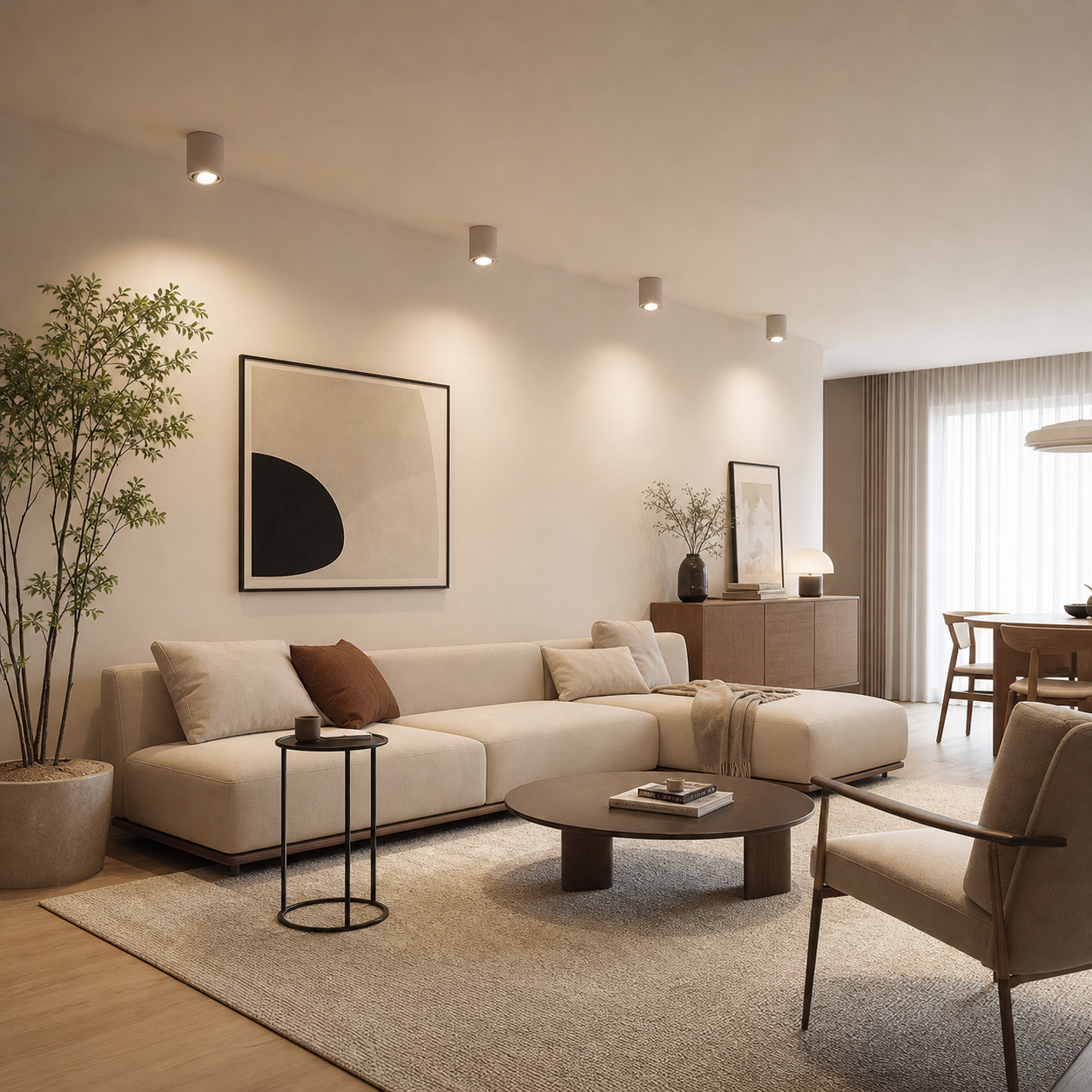 Elegant decorative wall lights mounted on a textured wall