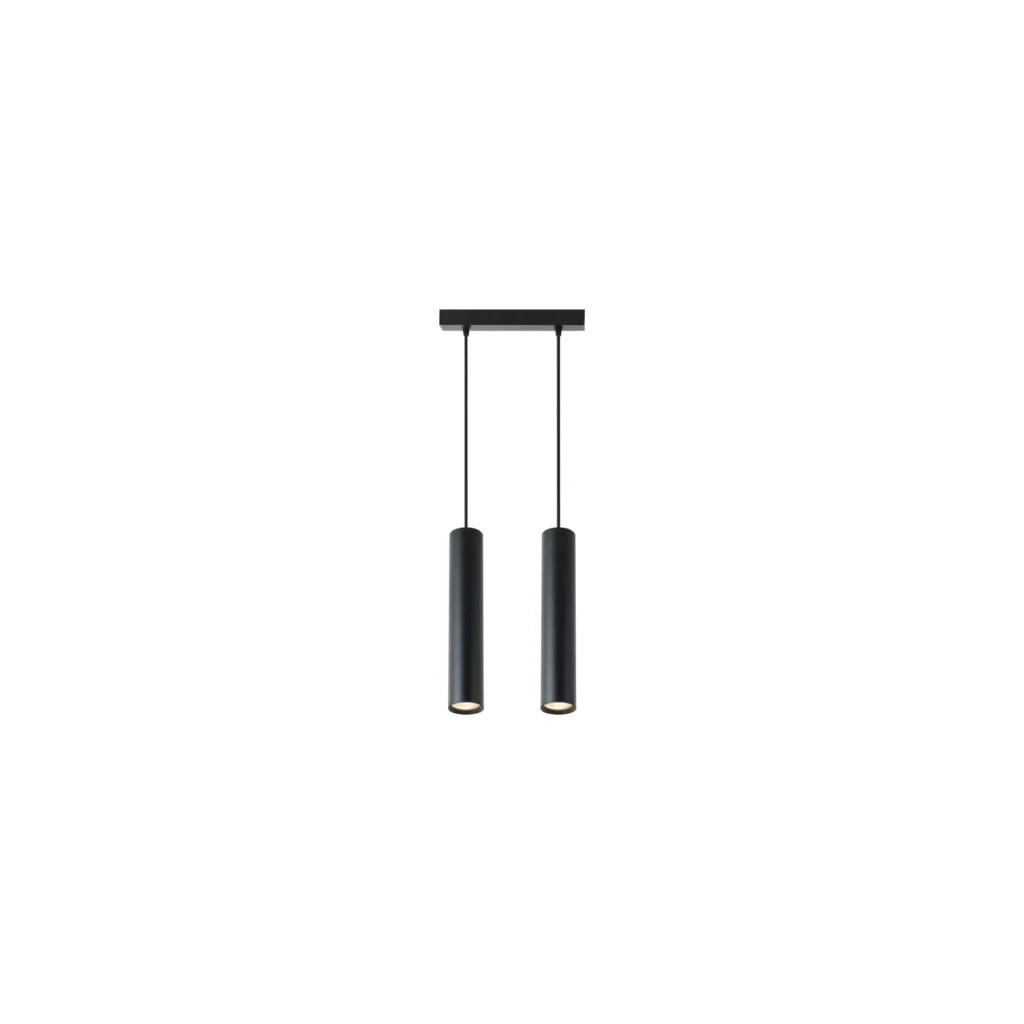 GLEAM 2 GU10 Ceiling Pendants BK