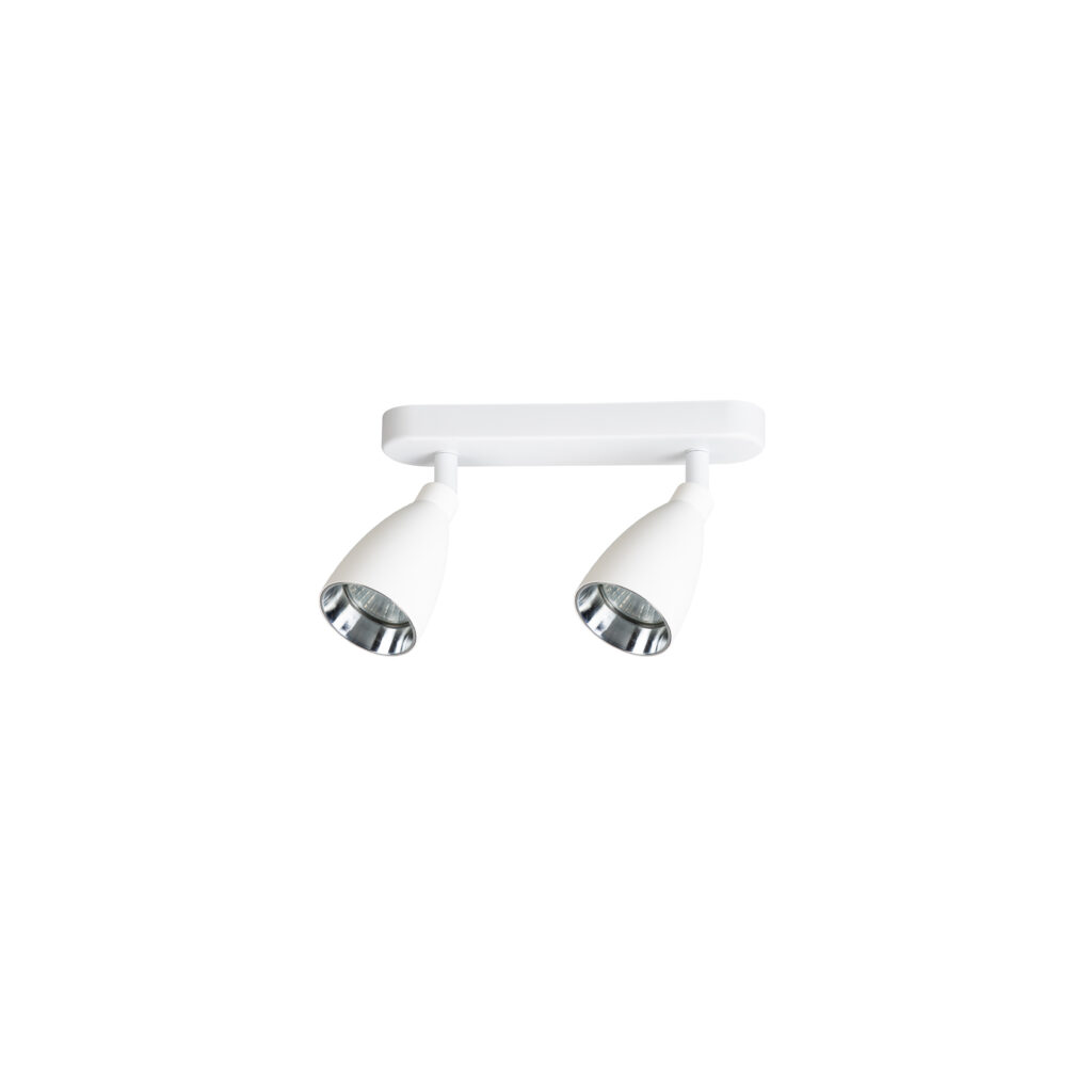IONA 2 GU10 Trumpet Ceiling Spot Lights WH