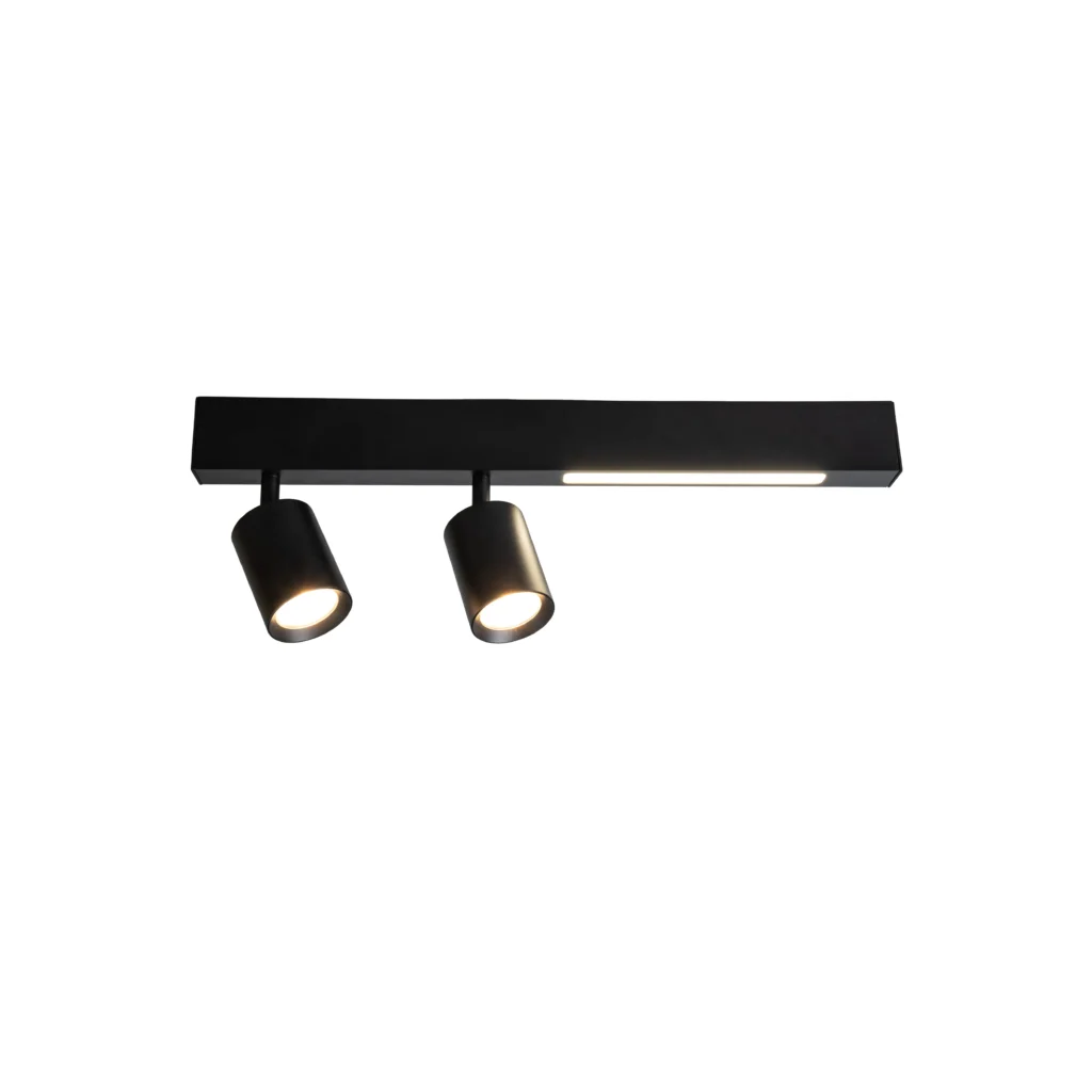 KEVA 2 GU10 9W LED Ceiling Spot Light BK