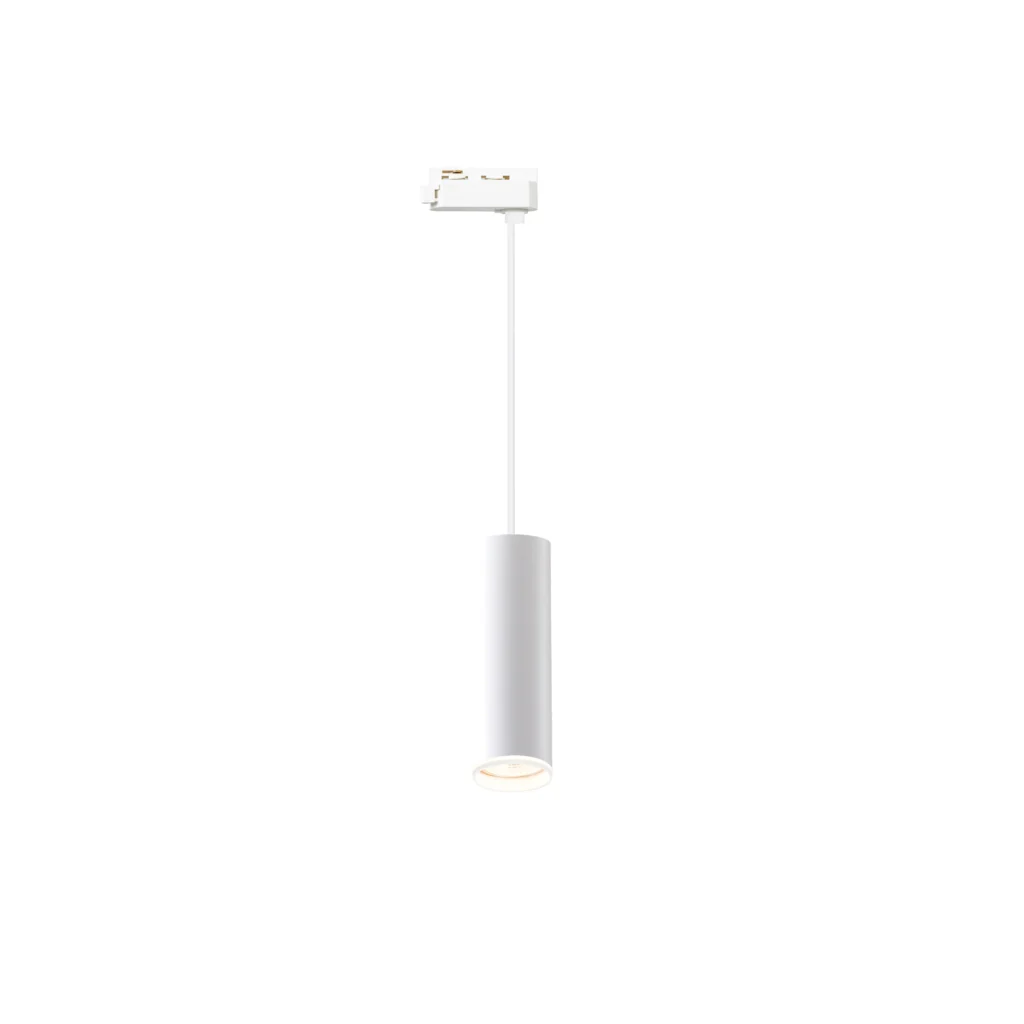 JET 3 GU10 track pendant light system WH