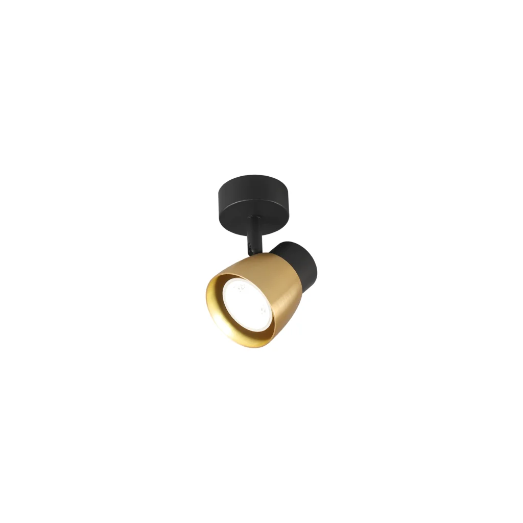 ARC 1 GU10 Ceiling Spot Light BK+GD
