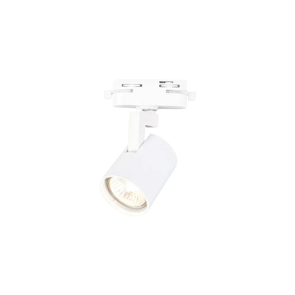 TINT 1 1F2Wires GU10 track spot light with adaptor WH