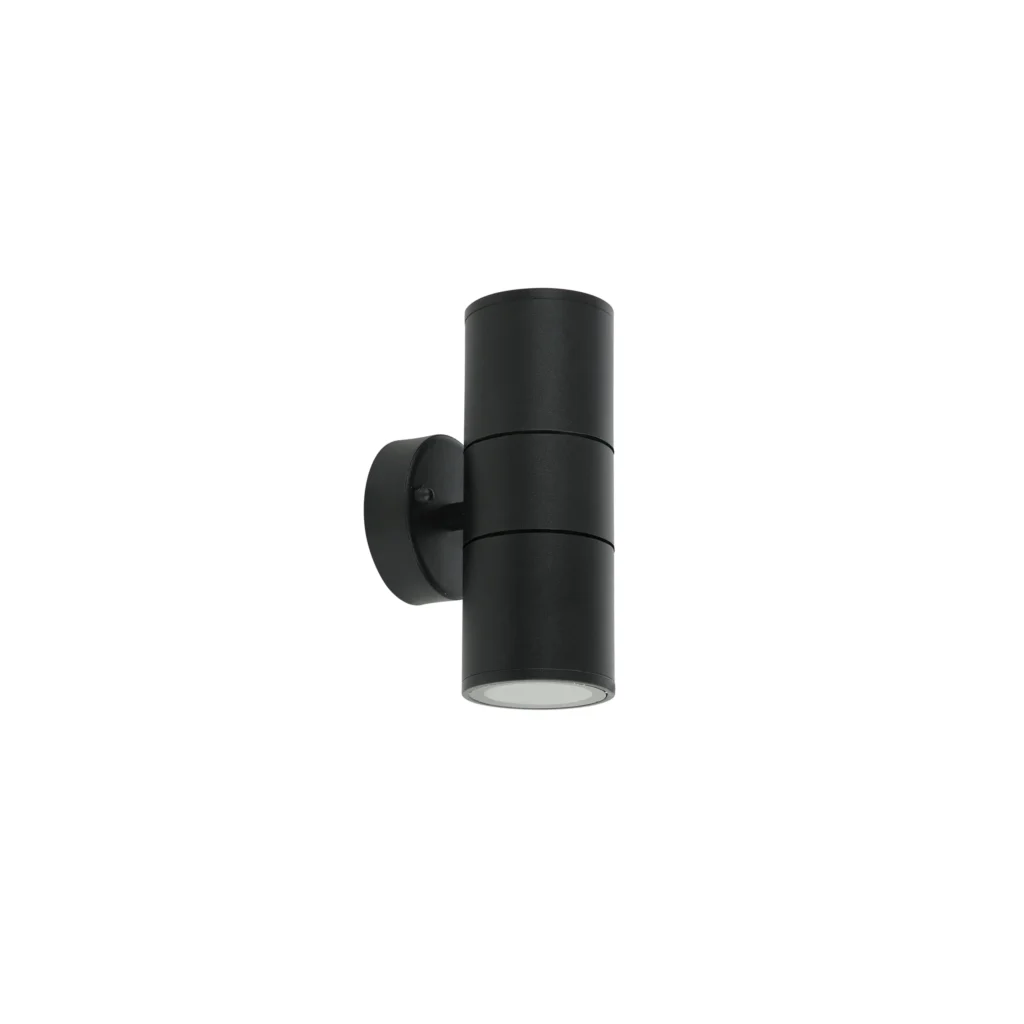 MESA 2 GU10 IP54 Outdoor Wall Lamp BK