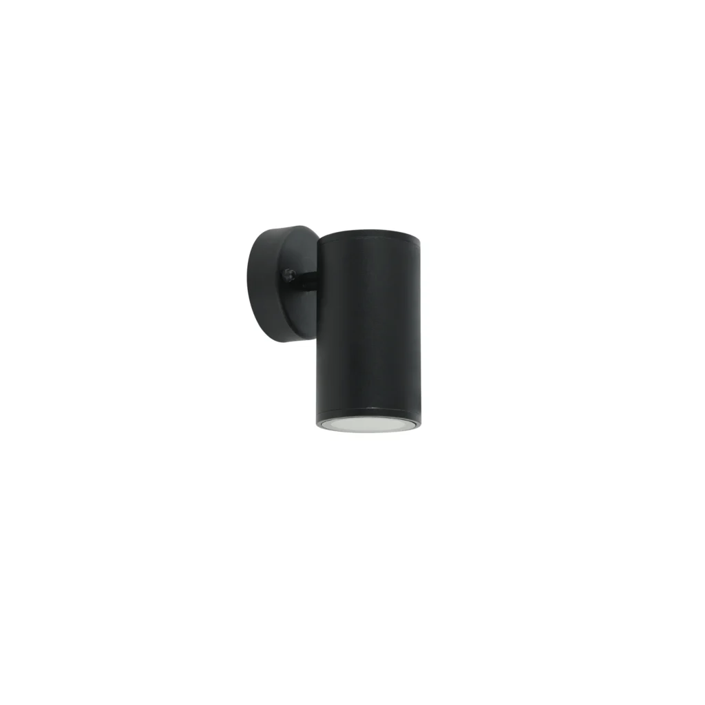 MESA 1 GU10 IP54 Outdoor Wall Lamp BK