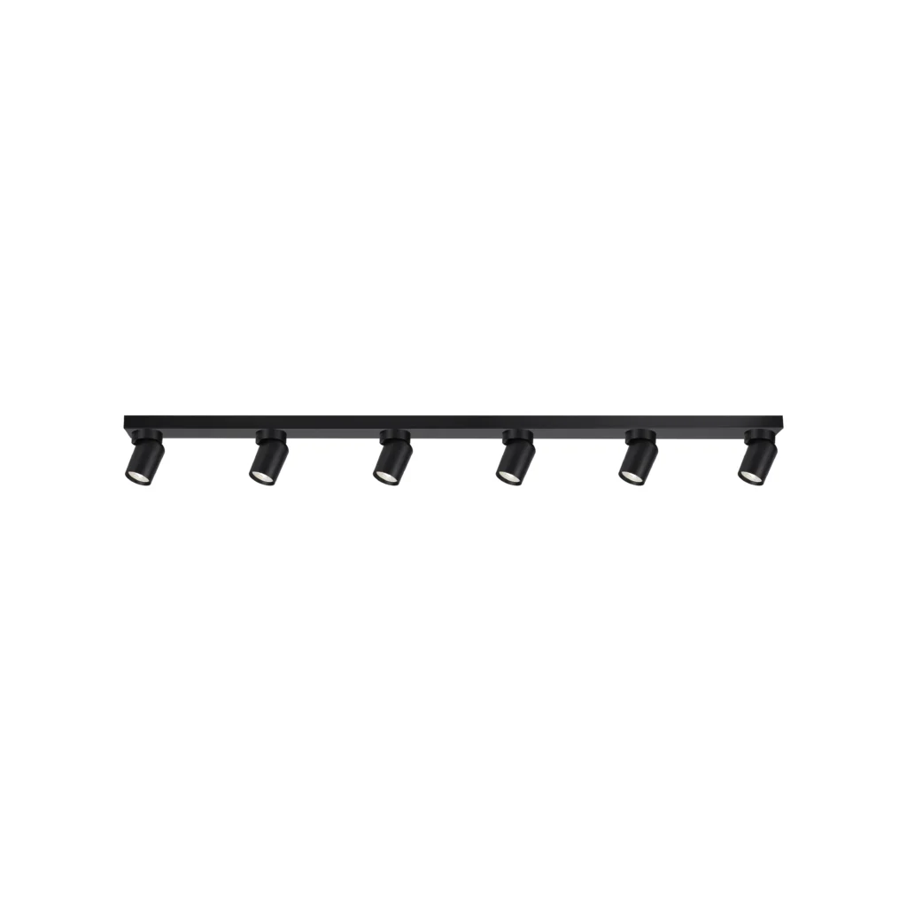 ORA 6 GU10 Ceiling Spot Light BK