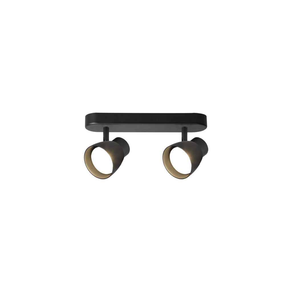 TALIA 2 GU10 Trumpet Ceiling Spot Lights BK