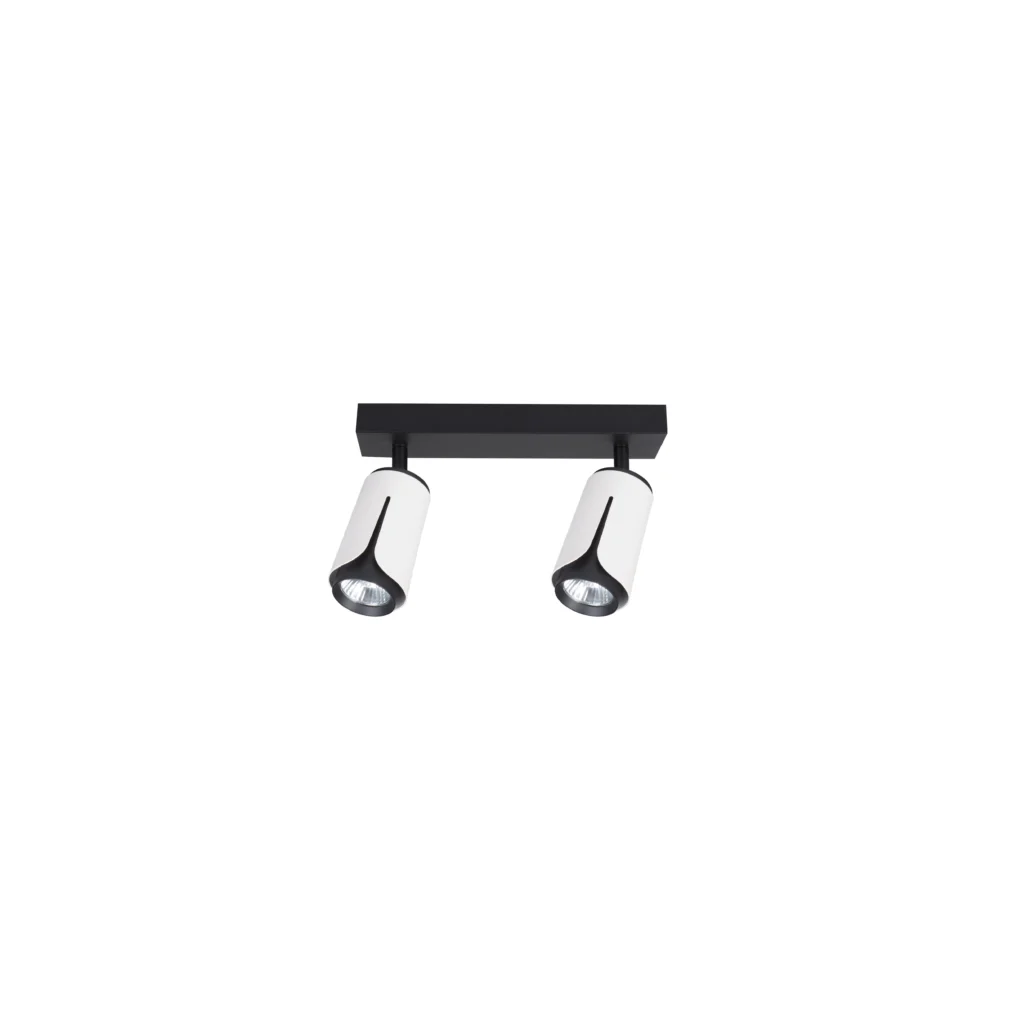 Tulip 2 GU10 Ceiling Spot Lights WH+BK