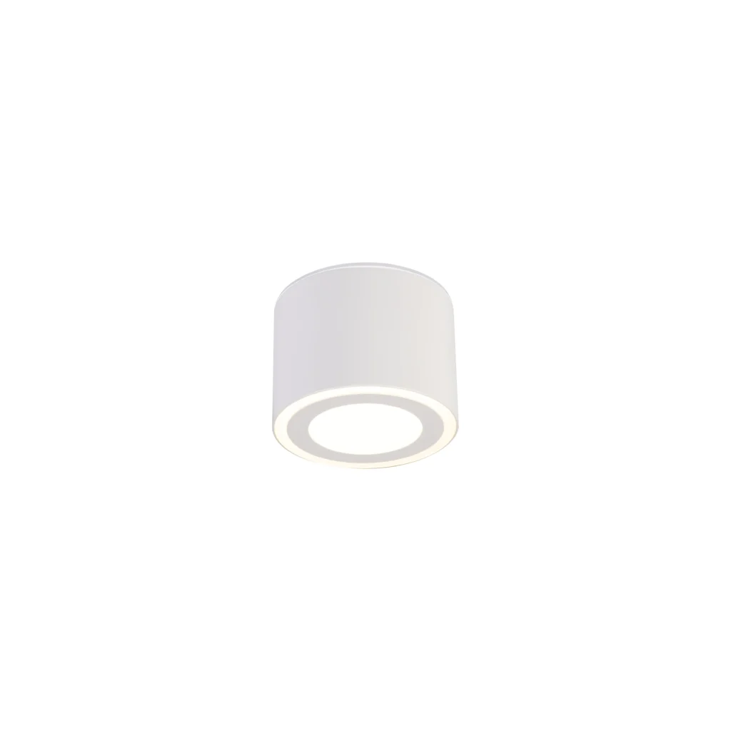 HALT 1 GX53 Acrylic Ring Downlight IP54 WH