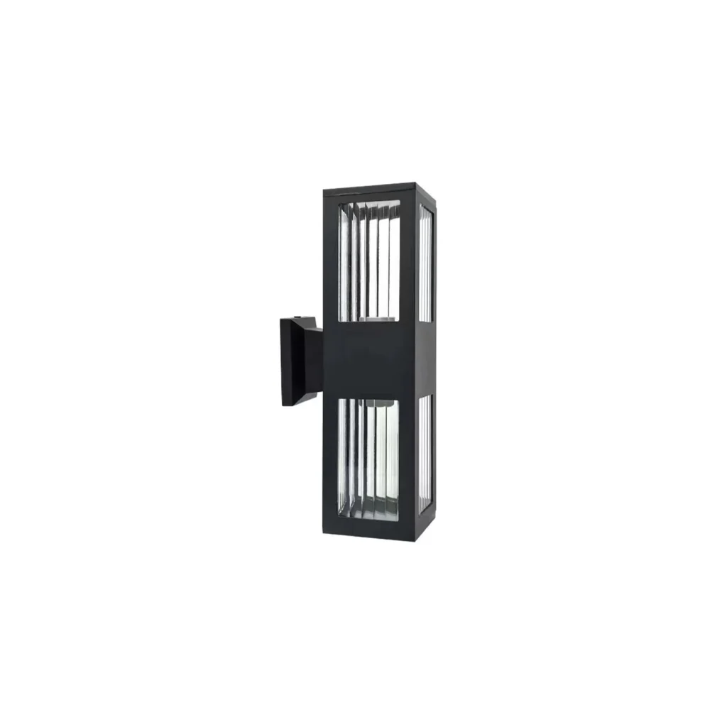 Talen 2 E27 IP54 Outdoor Wall Lamp BK