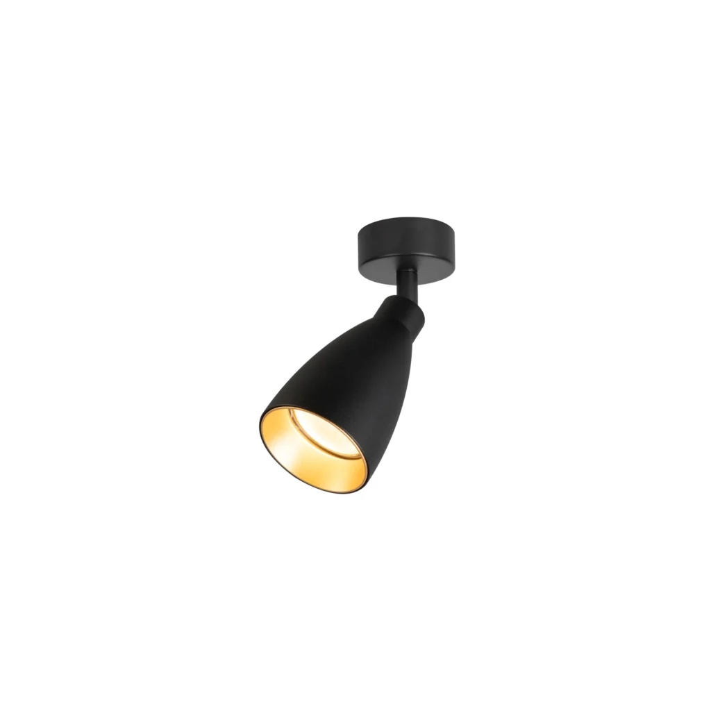 ONDA 1 GU10 Ceiling Spot Light BK+GD