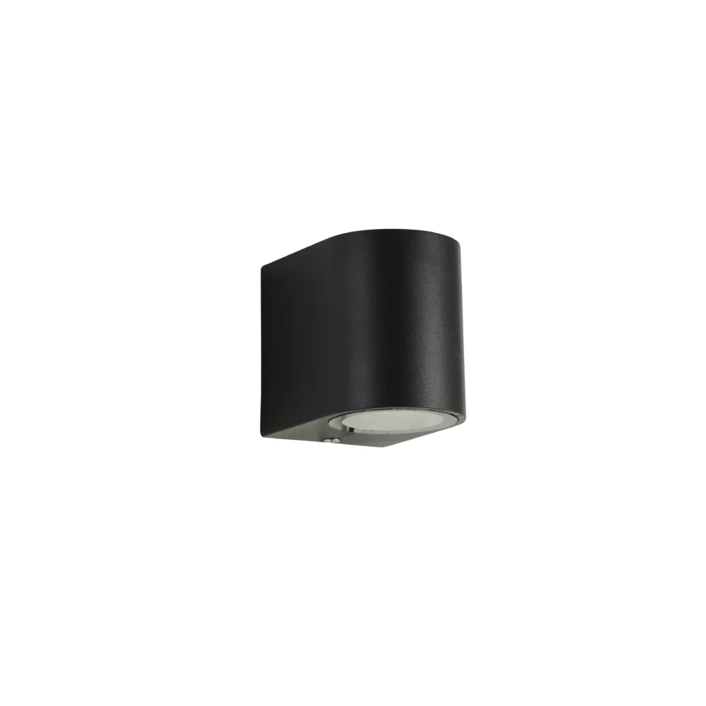 Qivo 1R GU10 IP54 Outdoor Wall Lamp BK A