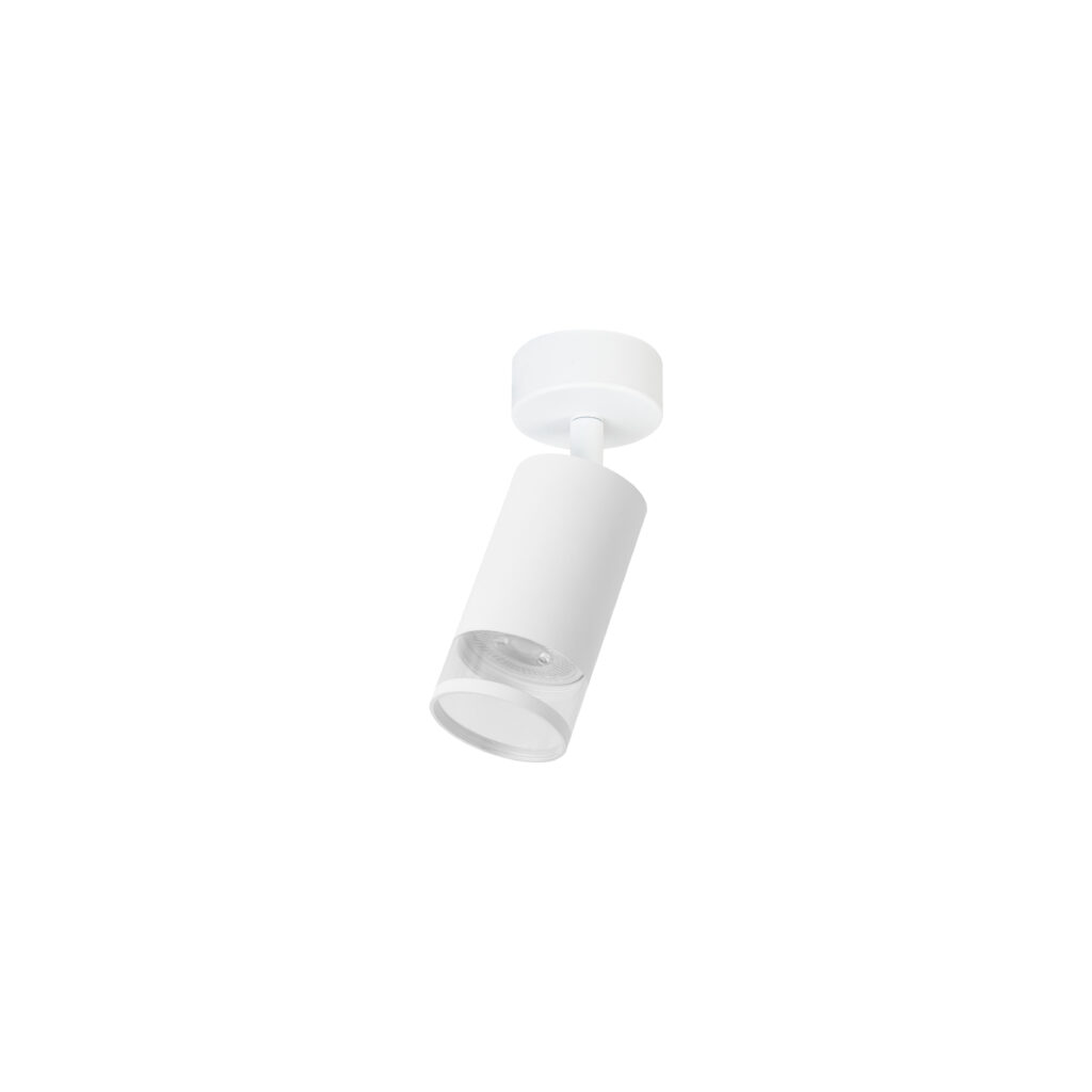 GAIA 1 GU10 Acrylic Tube Ring Ceiling Spot Lights WH