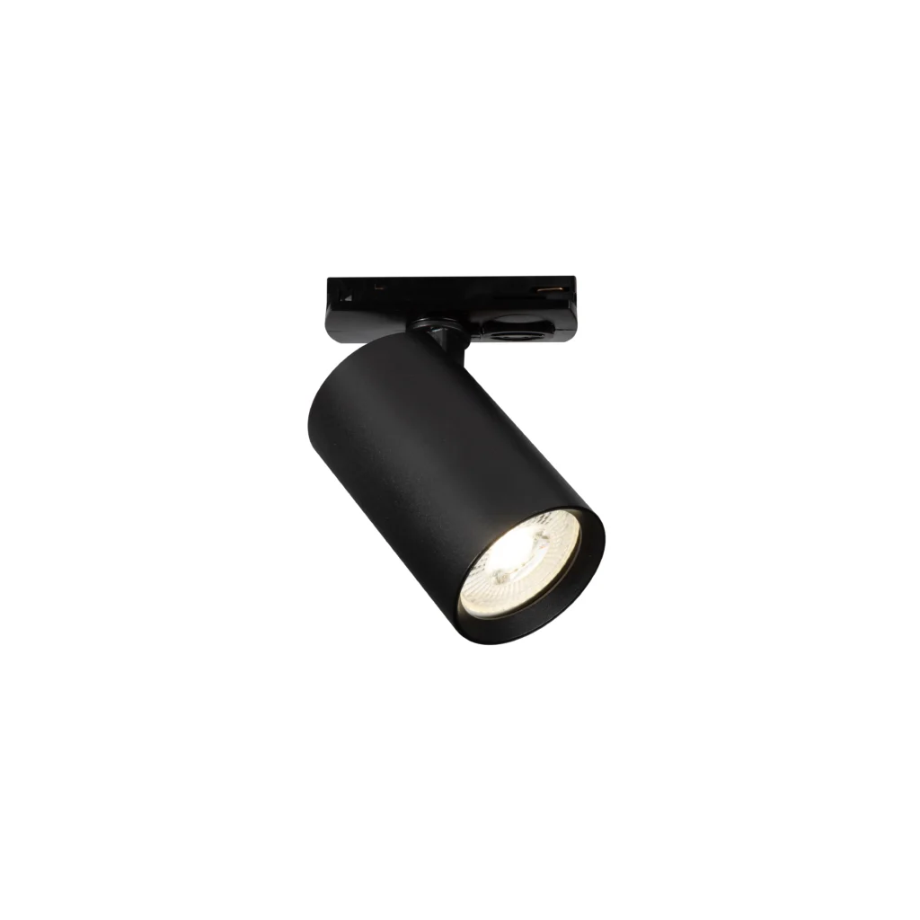AMBER 1 1F2Wires GU10 track spot light with slim adaptor BK