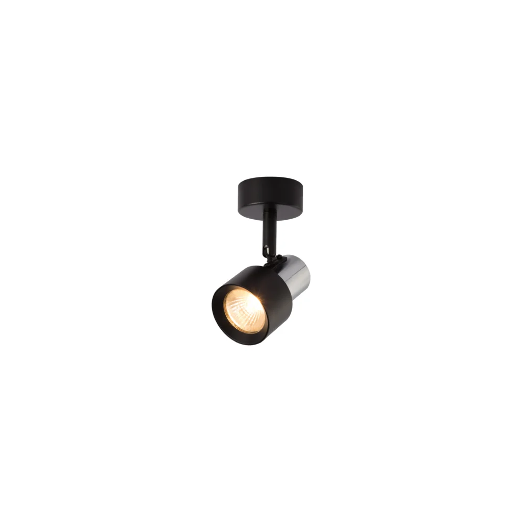 GARNET 1 GU10 Ceiling Spot Light BK+CR