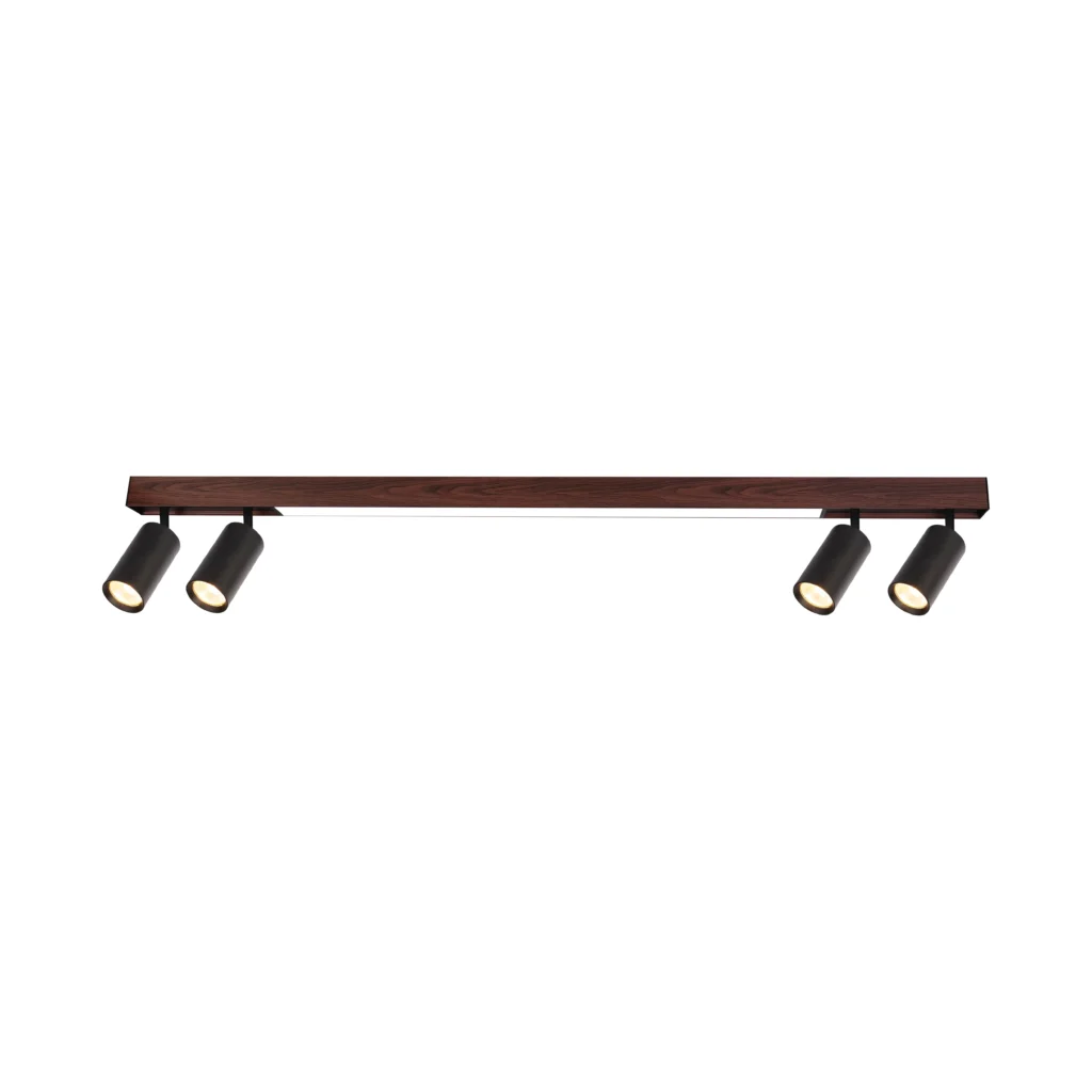 SOL 4*GU10 with LED25W Ceiling Spot Light BK+WD