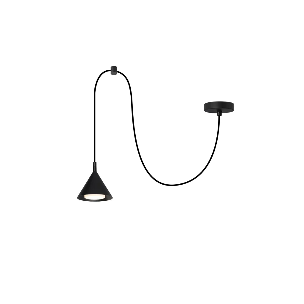 MUSE 1L GX53 Pendant Light BK