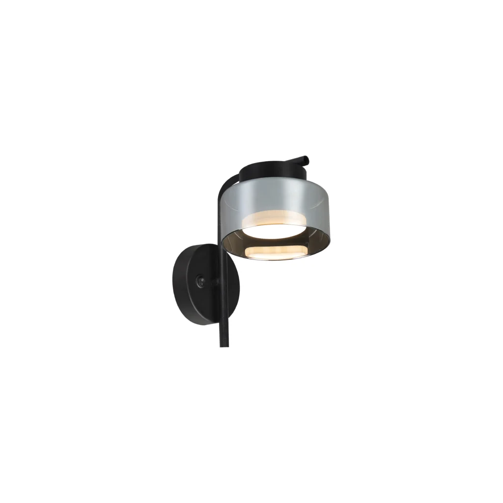 YARN R GX53 Wall Light with switch BK