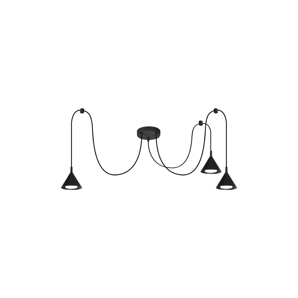 MUSE 3L GX53 Pendant Light BK
