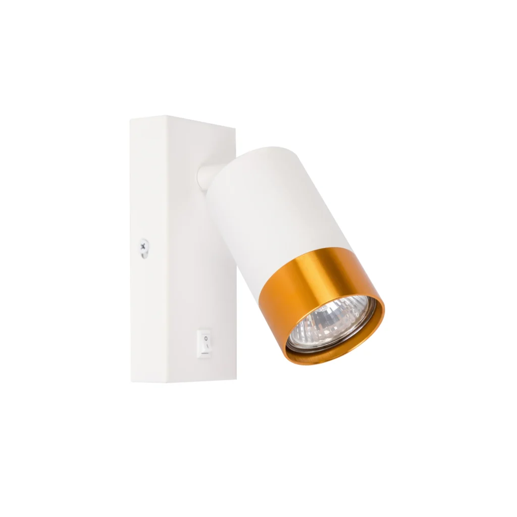 FLUX 1 GU10 Wall Lighting WH+GD
