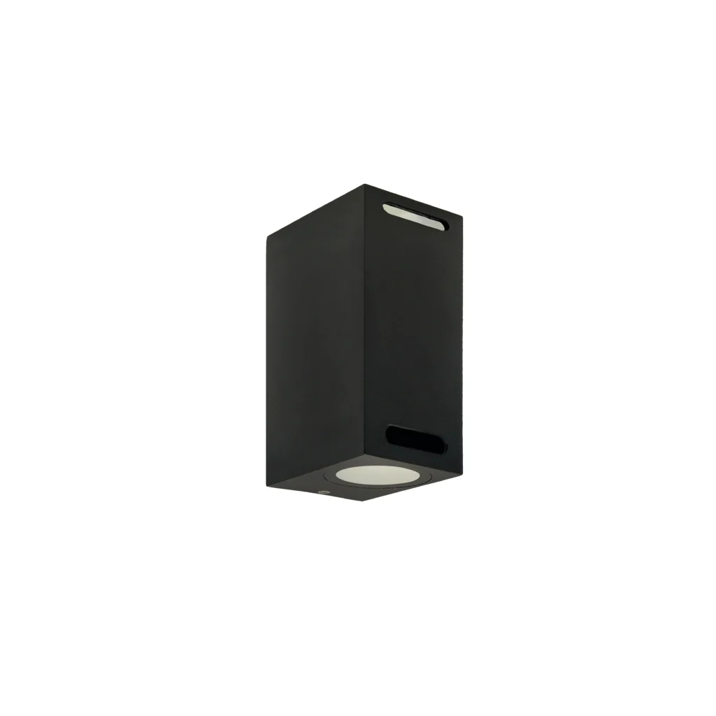 Qivo 2S GU10 IP54 Outdoor Wall Lamp BK B