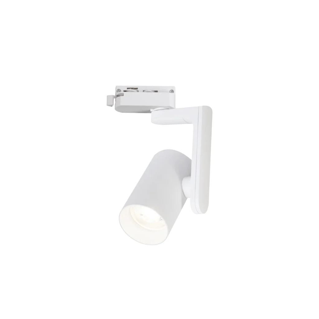 EMBER 1 1F2Wires GU10 Track Light with Arm WH