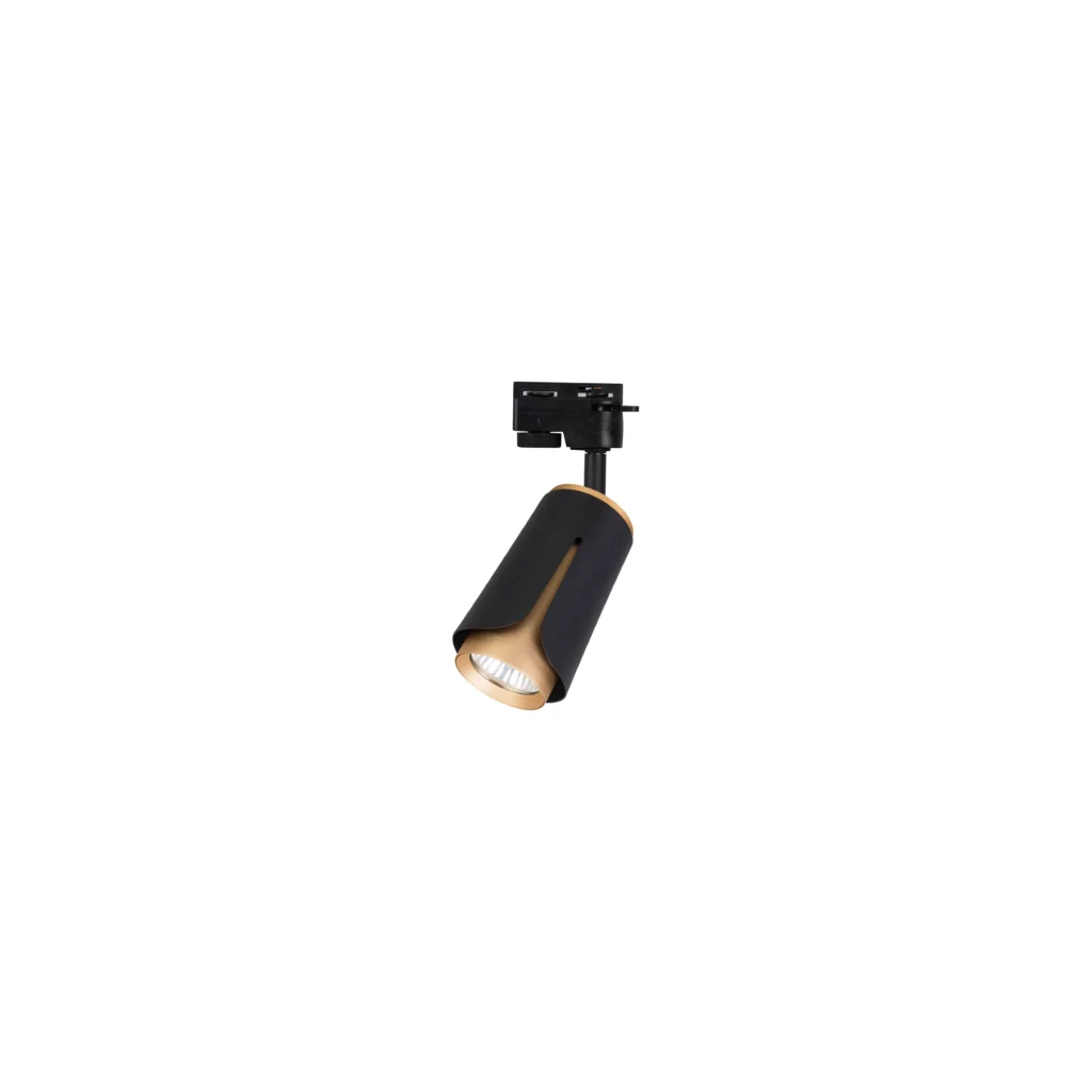 Tulip 1 GU10 Track Spot Light BK+GD