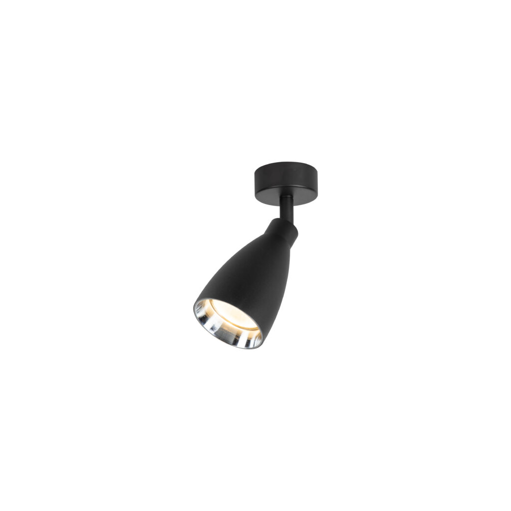 LUMI 1 GU10 Trumpet Ceiling Spot Lights BK