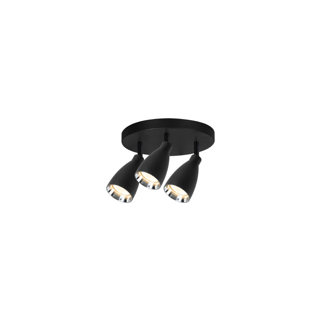 CIRC 3R GU10 Trumpet Ceiling Spot Lights BK