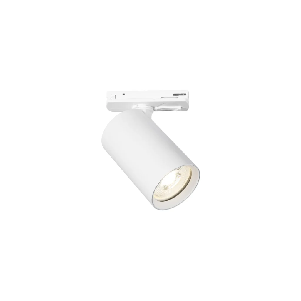 AMBER 1 1F2Wires GU10 track spot light with slim adaptor WH