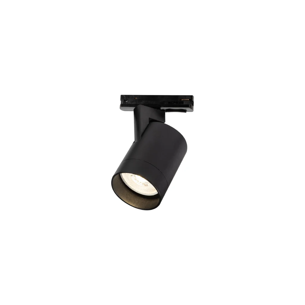 CORA 1 1F2Wires GU10 track spot light with slim adaptor BK