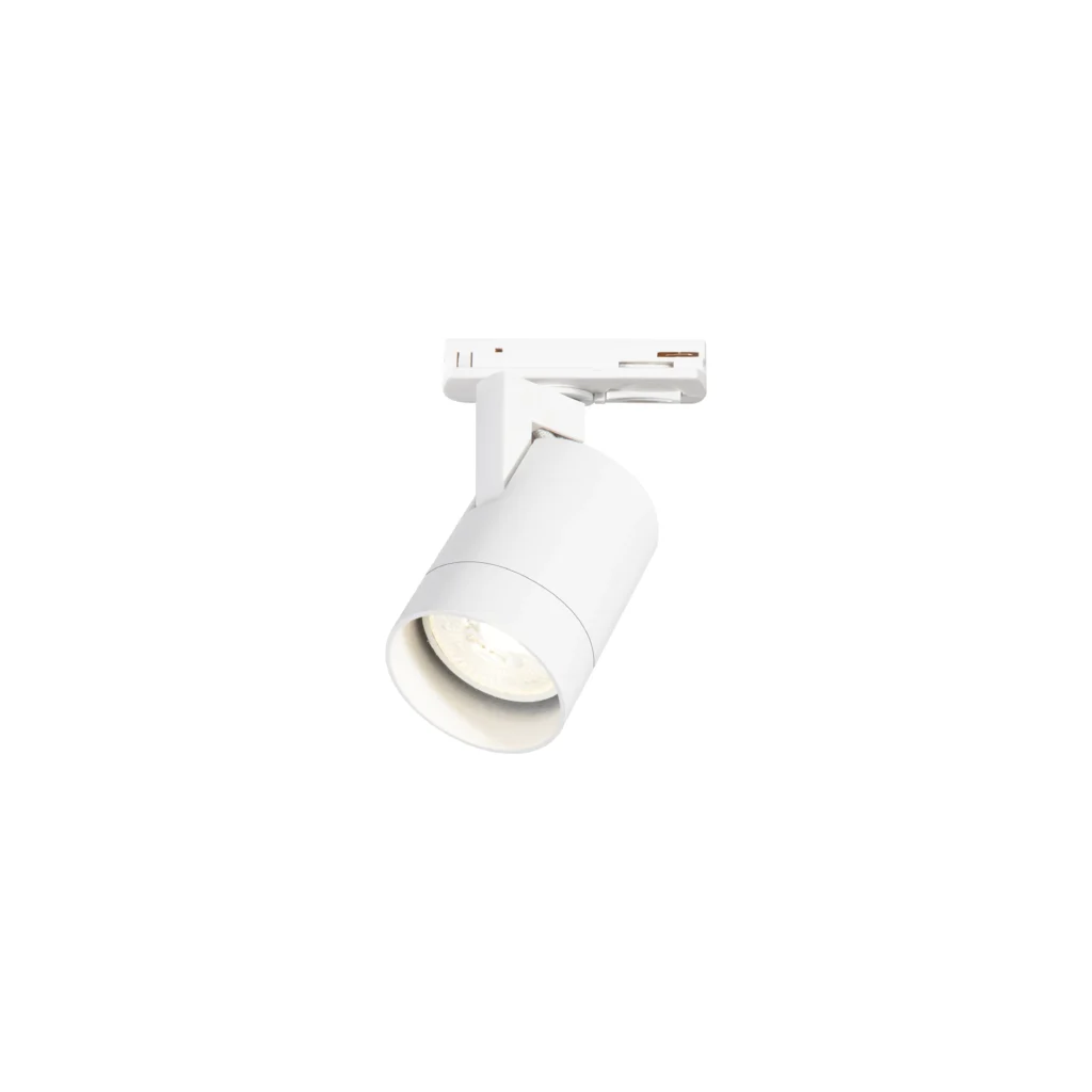 CORA 1 1F2Wires GU10 track spot light with slim adaptor WH