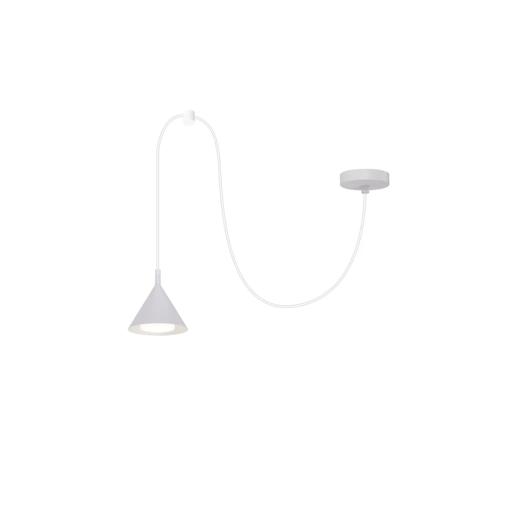 MUSE 1L GX53 Pendant Light WH