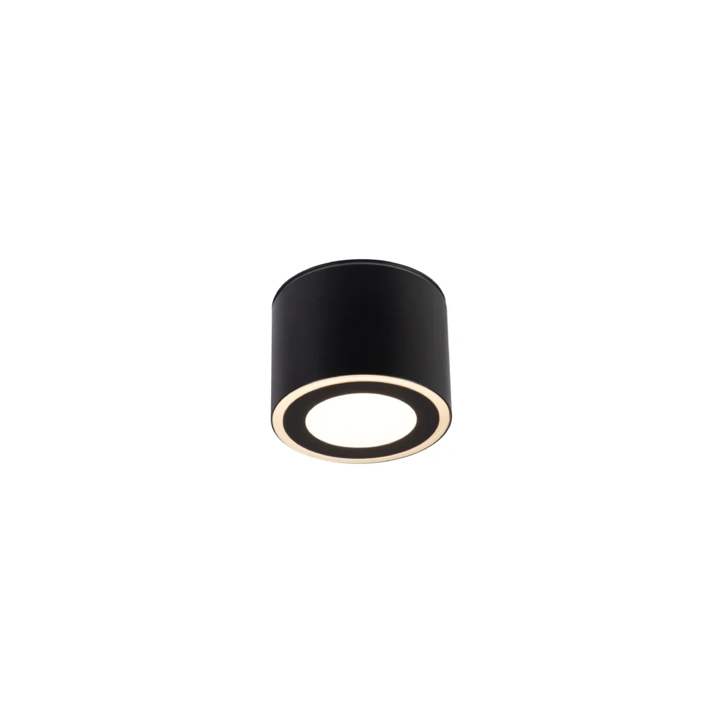 HALT 1 GX53 Acrylic Ring Downlight IP54 BK