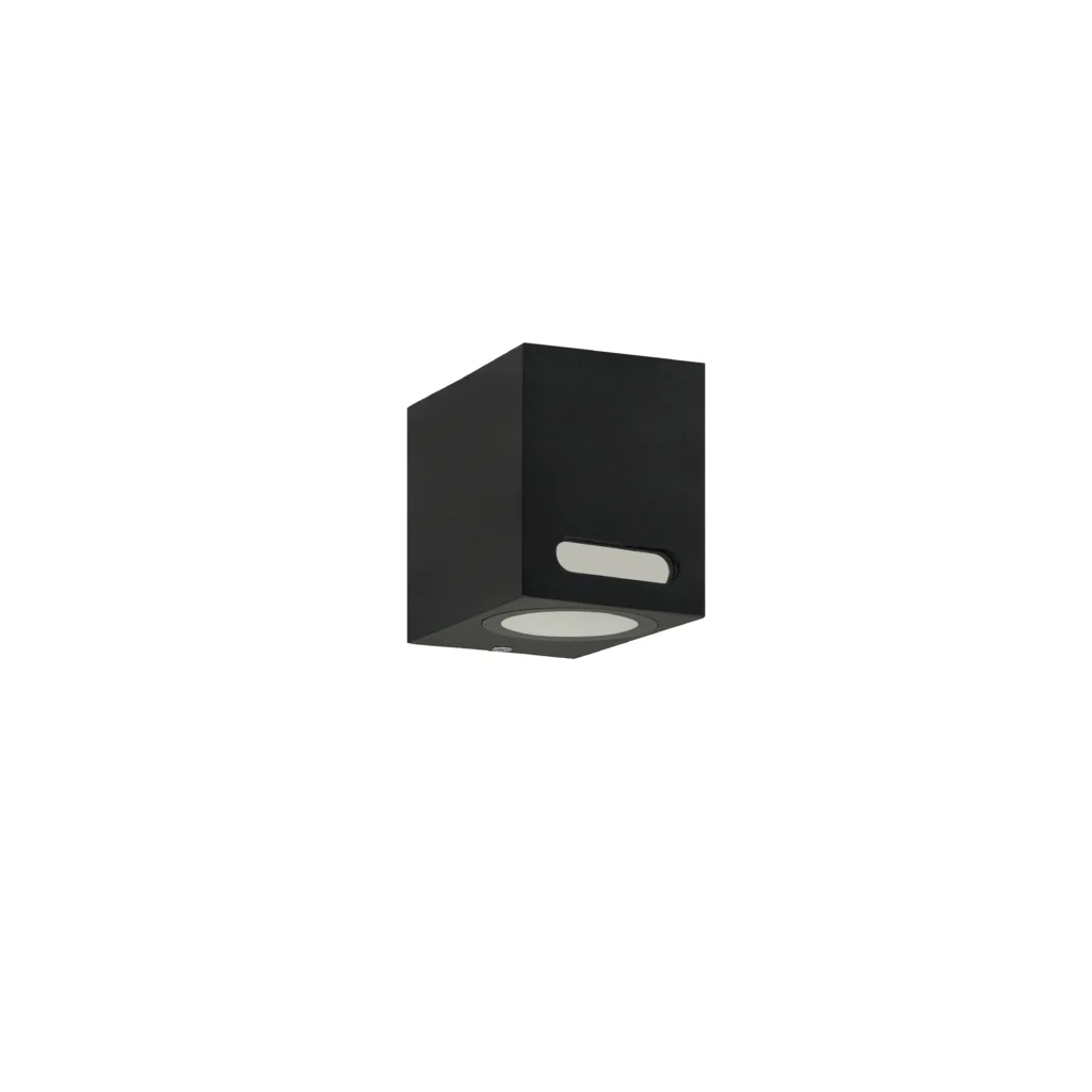 Qivo 1S GU10 IP54 Outdoor Wall Lamp BK B