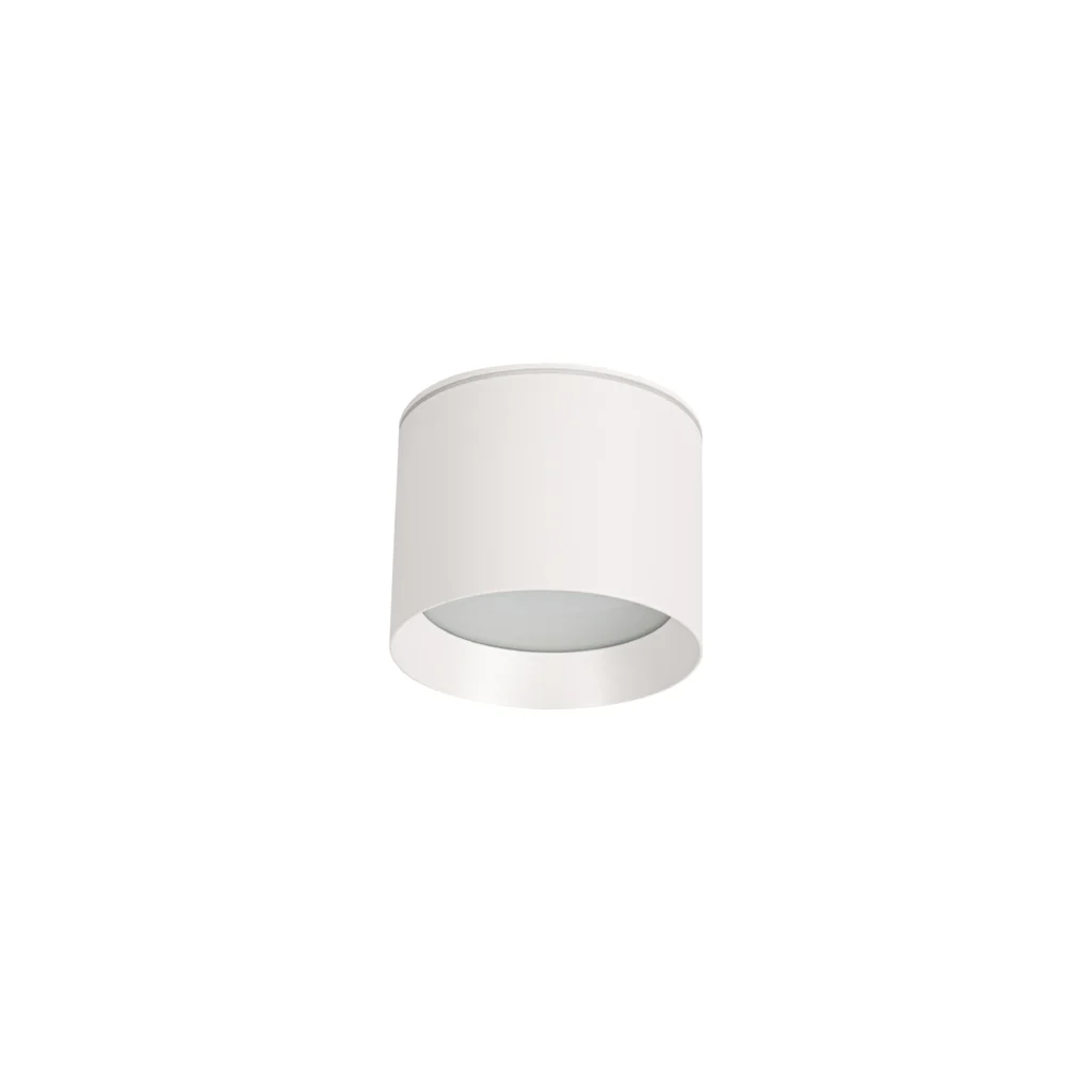 ASTER 1 GX53 Concave Surface Mounted Downlight IP44 WH