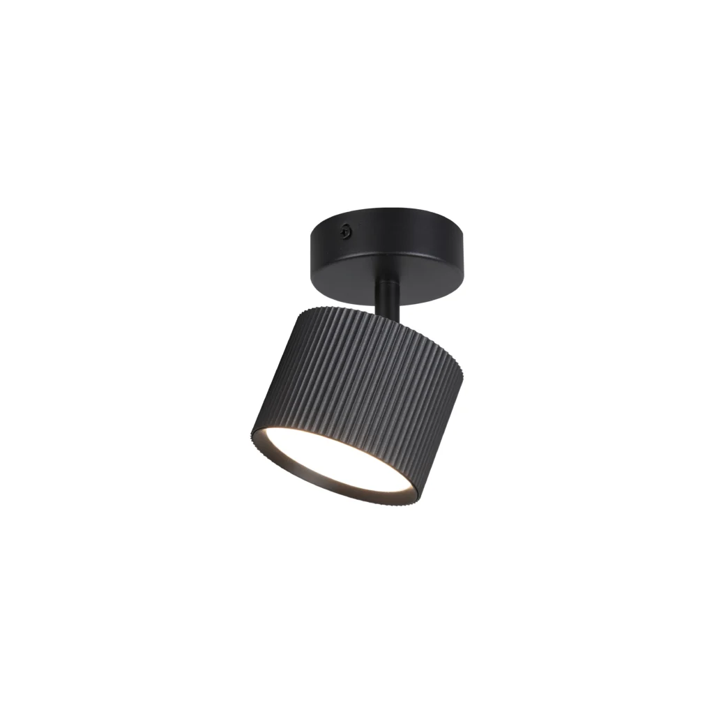 NOVA 1 GX53 Vertical Fine Ftripes Ceiling Spot Lights BK