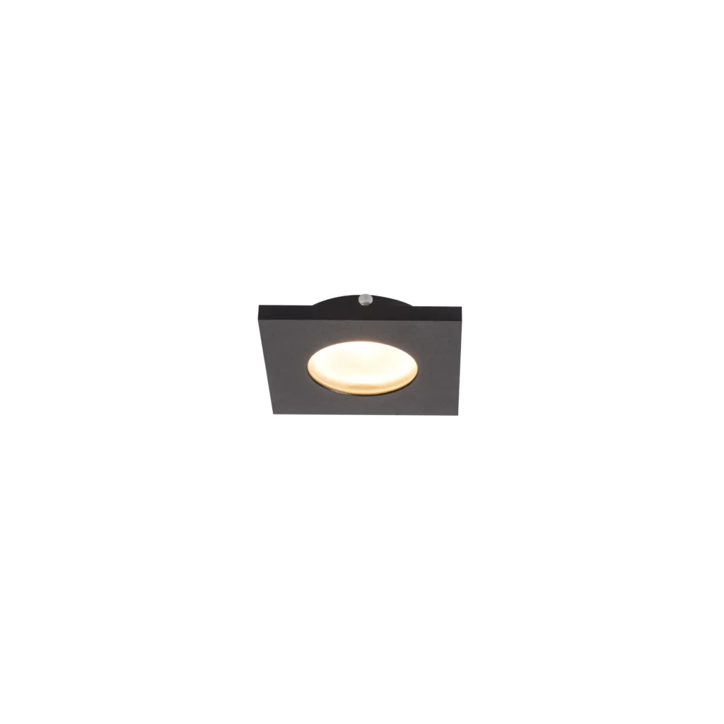 JUNO GU10 Surface mounted downlight s Square IP65 BK