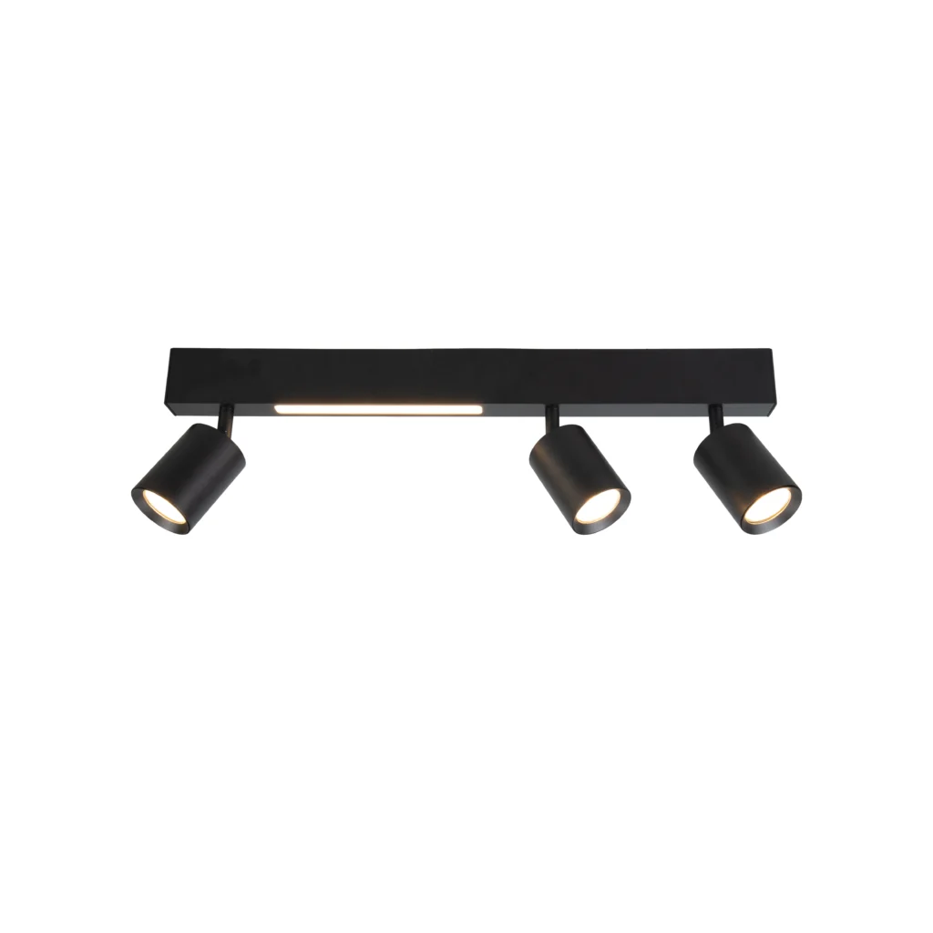 KEVA 3 GU10 9W LED Ceiling Spot Light BK