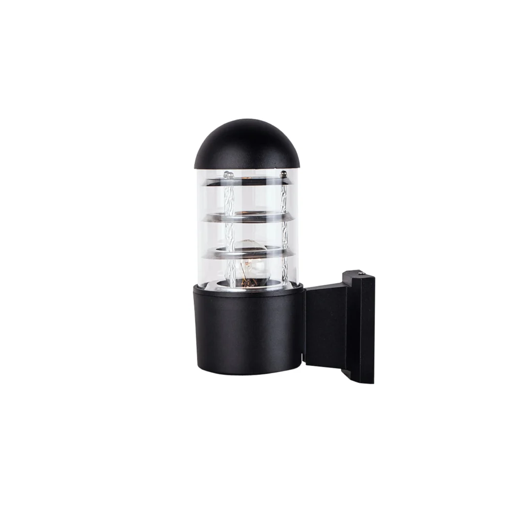 Fyra 1R E27 IP54 Outdoor Wall Lamp BK