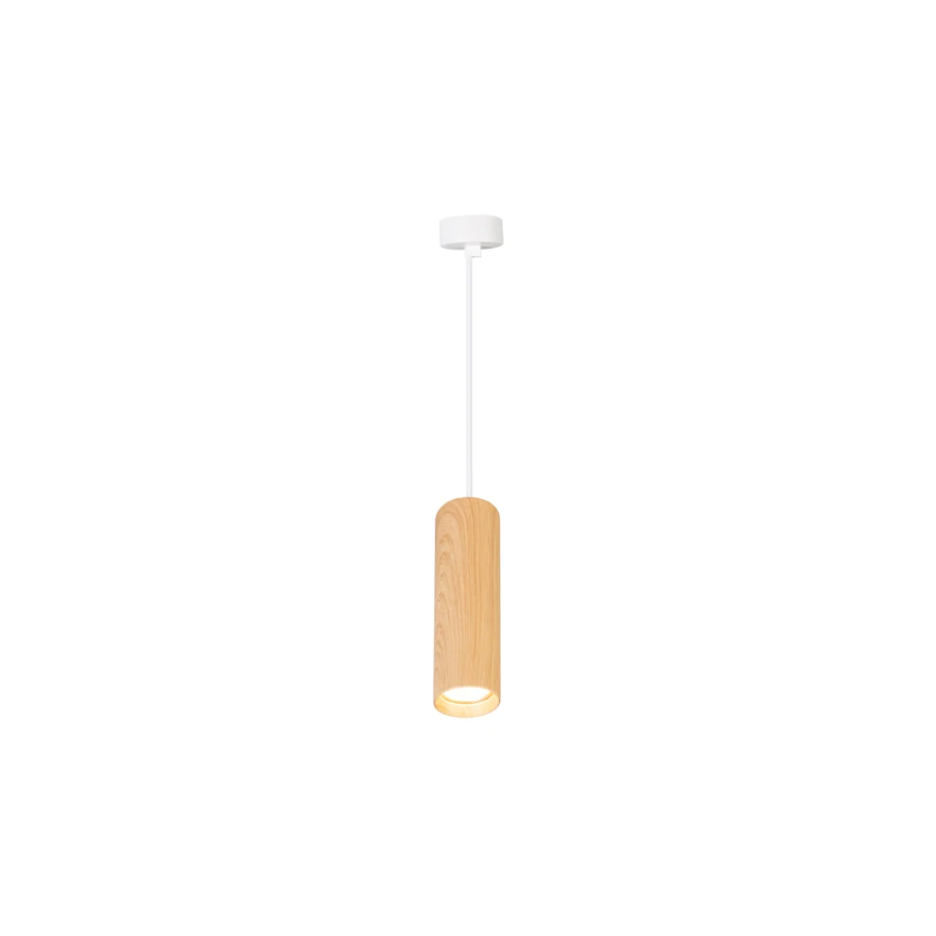 JUBILEE 1 GU10 Pendant WH base+wood color tube
