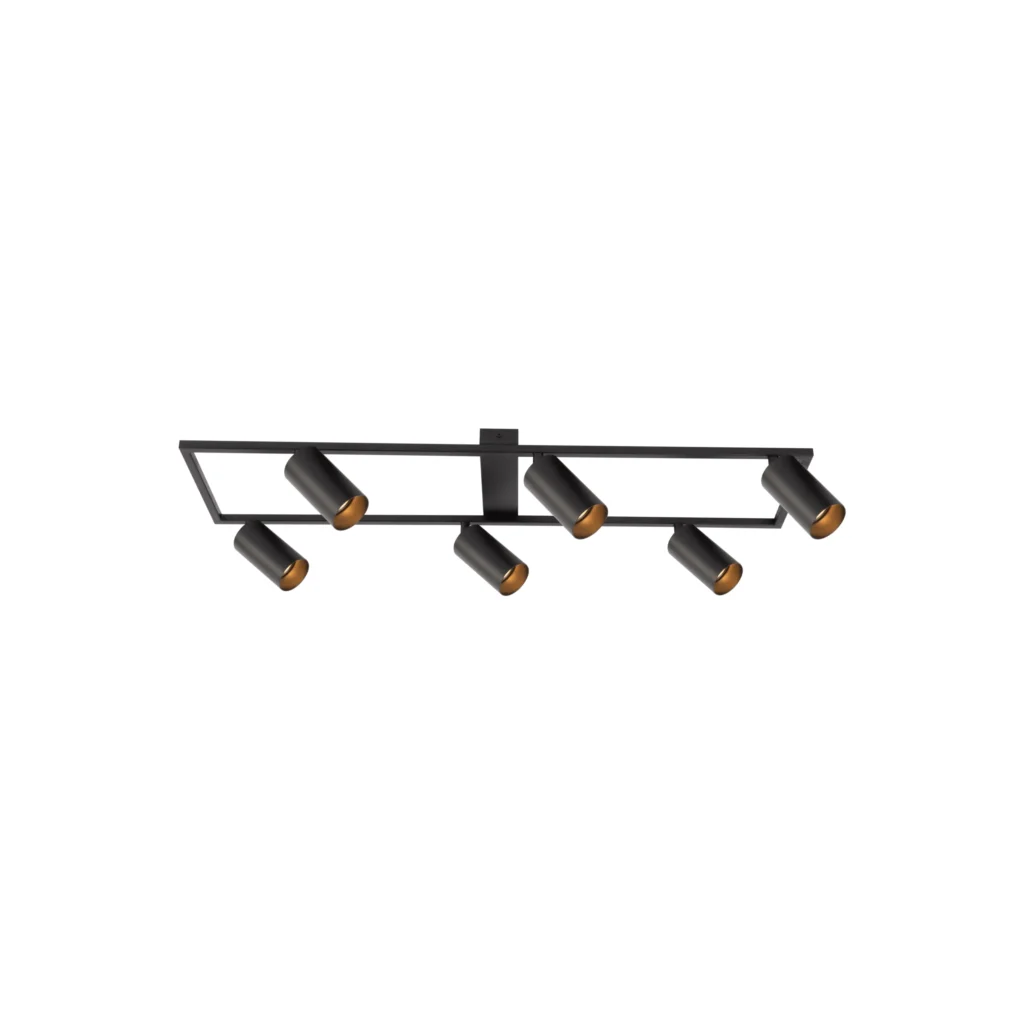 LAGOON 6 GU10 Ceiling Spotlight BK