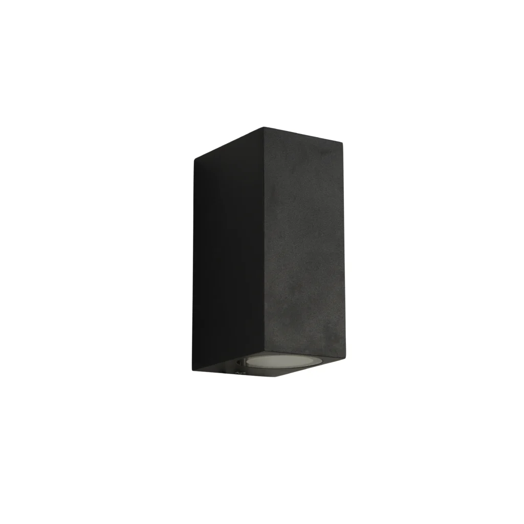 Qivo 2S GU10 IP54 Outdoor Wall Lamp BK A
