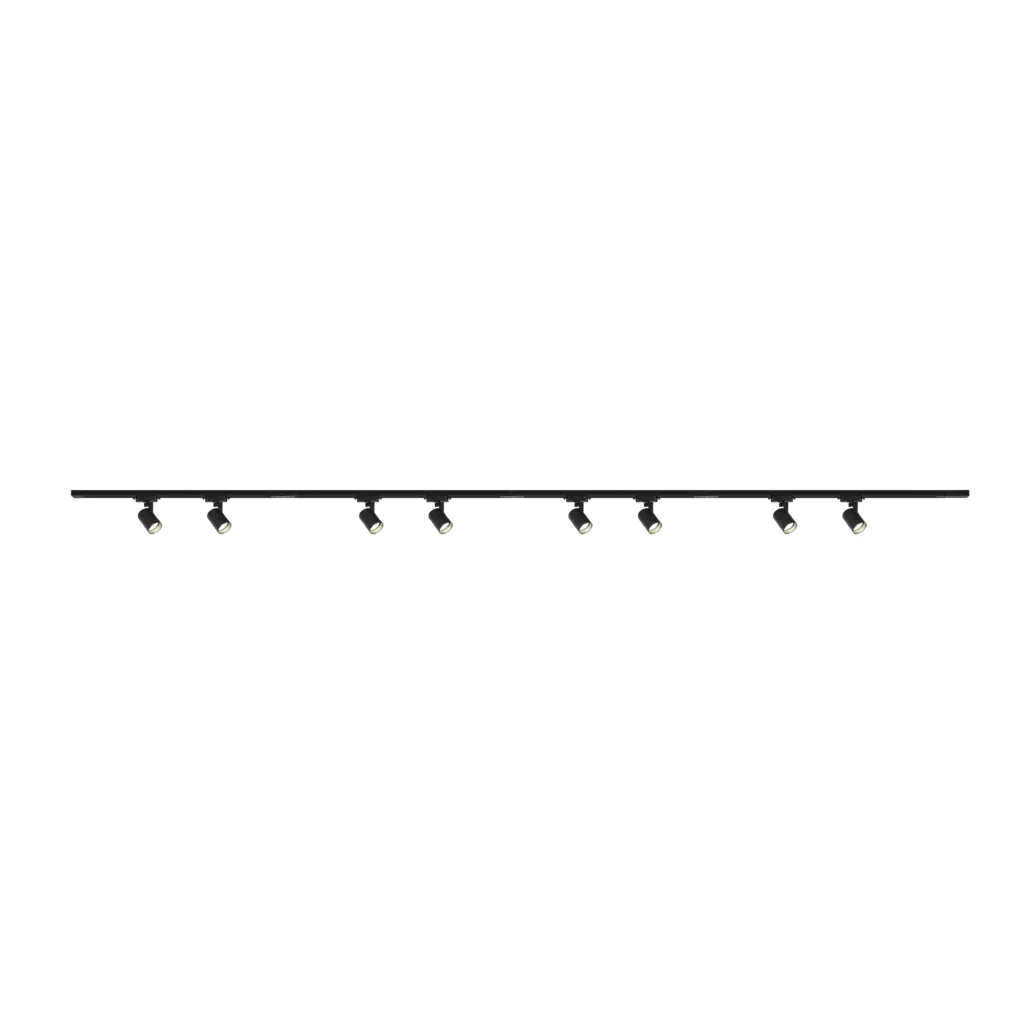 BERYL 8 GU10 track spot system BK