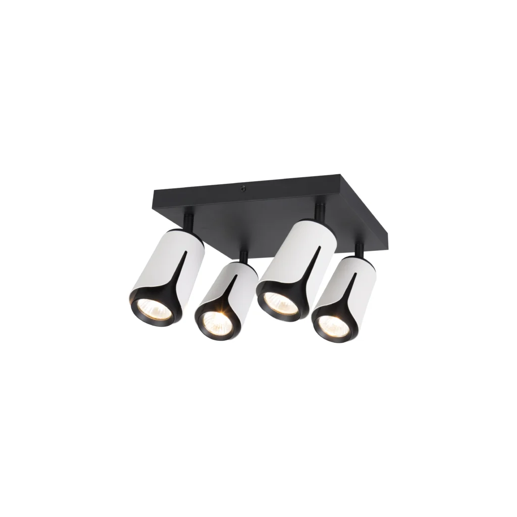 Tulip 4S GU10 Ceiling Spot Lights WH+BK