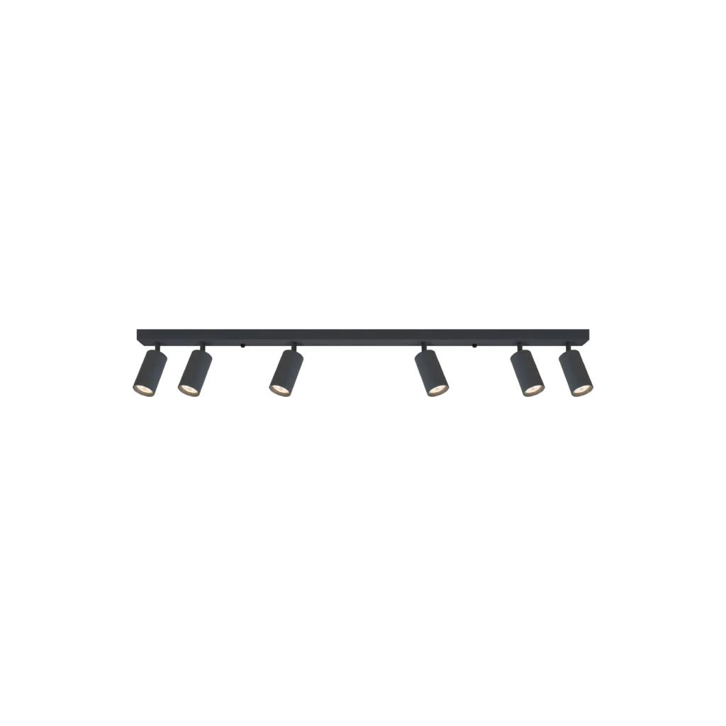 CHIME 6 GU10 Ceiling Spot Light GREY