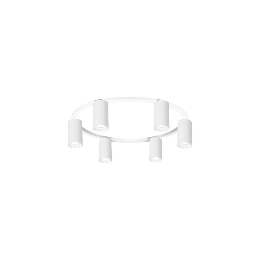 LUNA 6 GU10 Ceiling Spot Light WH