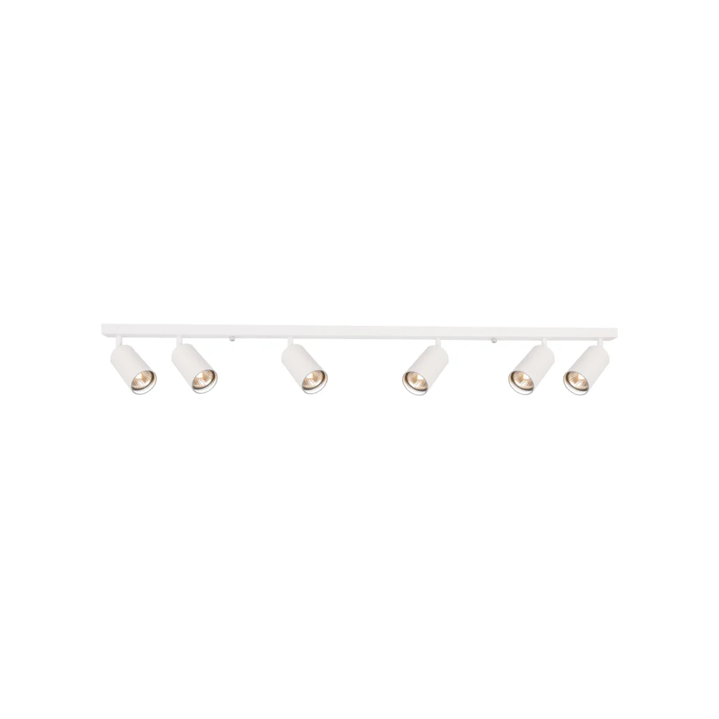 LUX 6 GU10 Ceiling Spot Light WH