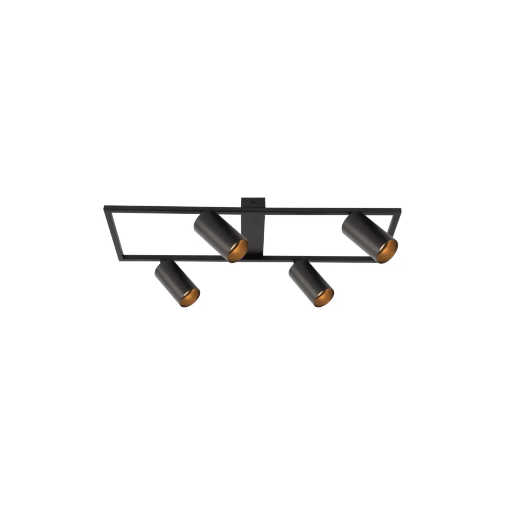 LAGOON 4 GU10 Ceiling Spotlight BK